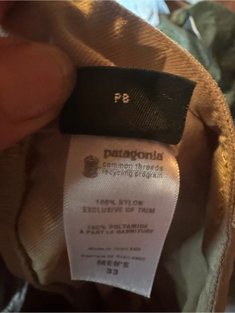 Patagonia Men's Light Beige Chino Pants